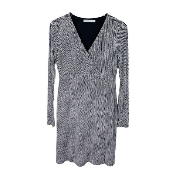 Athleta Wrap It Up Dress in Black‎ Polka Dot S - Picture 1 of 16